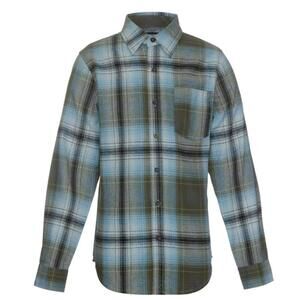 Univibe Big Boys Long Sleeves Rossford Brushed Flannel Button Front Shirt Size L